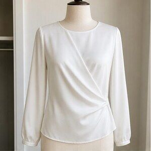 White Puff Sleeve Top